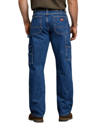 "Relaxed Fit Double Knee Carpenter Denim Jeans"