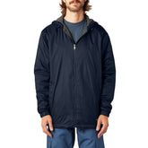 "Fleece Lined Nylon Hooded Jacket"