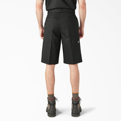 "Loose Fit Flat Front Work Shorts, 13"""