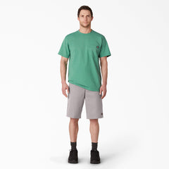 "Loose Fit Flat Front Work Shorts, 13"""