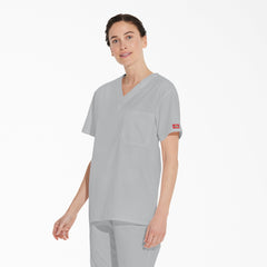 "Unisex EDS Signature V-Neck Scrub Top"
