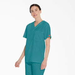 "Unisex EDS Signature V-Neck Scrub Top"