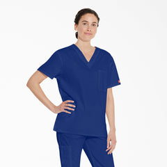 "Unisex EDS Signature V-Neck Scrub Top"