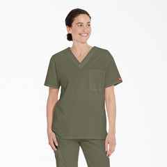 "Unisex EDS Signature V-Neck Scrub Top"