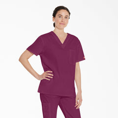 "Unisex EDS Signature V-Neck Scrub Top"