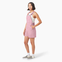 "Women's Duck Canvas Bib Shortalls, 4"""