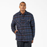"Water Repellent Fleece-Lined Flannel Shirt Jacket"