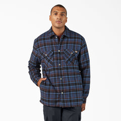 "Water Repellent Fleece-Lined Flannel Shirt Jacket"