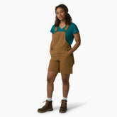 "Women's Relaxed Fit Bib Shortalls, 7"""