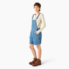 "Women's Relaxed Fit Bib Shortalls, 7"""