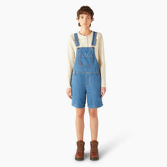 "Women's Relaxed Fit Bib Shortalls, 7"""