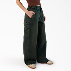 "Women's Loose Fit Denim Carpenter Jeans"