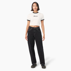 "Women's Lewistown Cropped Ringer T-Shirt"