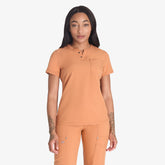 "Women's EDS NXT Henley Scrub Top"