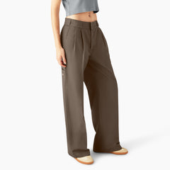 "Women's Pleated Work Pants"