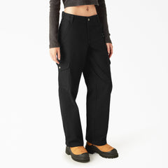 "Women's Relaxed Fit Duck Canvas Cargo Pants"