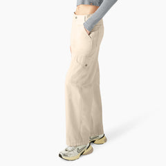 "Women's Relaxed Fit Duck Canvas Cargo Pants"