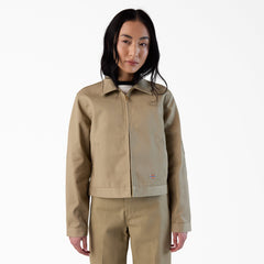 "Women's Unlined Cropped Eisenhower Jacket"