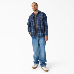 "Long Sleeve Flannel Work Shirt"