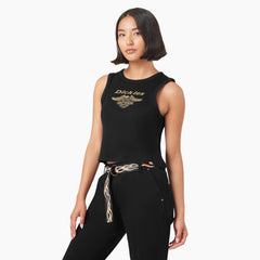 "Dickies x Harley-Davidson Women's Racerback Cropped Eagle Tank Top"