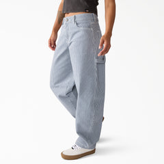 "Women's Hickory Loose Straight Carpenter Pants"