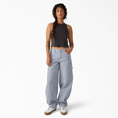 "Women's Hickory Loose Straight Carpenter Pants"