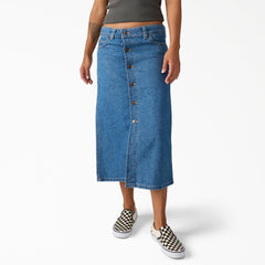 "Women's Midi Denim Skirt"