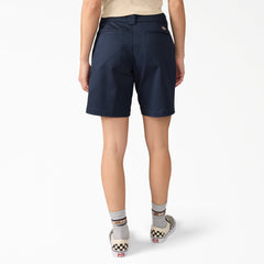 "Women's Super Flex Flat Front Shorts, 9"""
