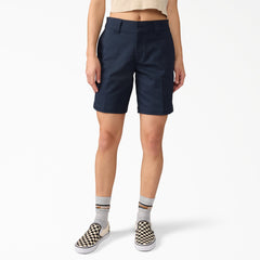 "Women's Super Flex Flat Front Shorts, 9"""