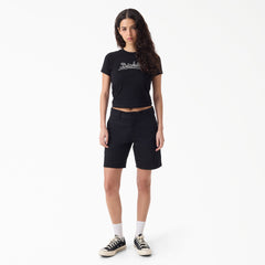 "Women's Super Flex Flat Front Shorts, 9"""