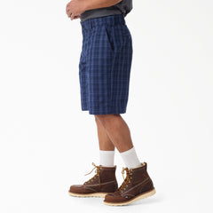 "Plaid Work Shorts, 11"""