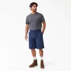 "Plaid Work Shorts, 11"""