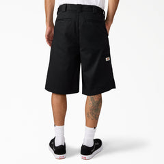 "Hemp Twill Work Shorts, 13"""