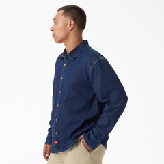 "Lightweight Long Sleeve Denim Shirt"