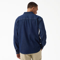 "Lightweight Long Sleeve Denim Shirt"