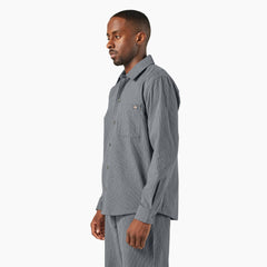 "Lima Pinstripe Button-Up Shirt"