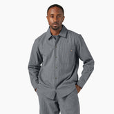 "Lima Pinstripe Button-Up Shirt"