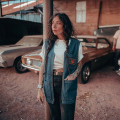 "Dickies x Harley-Davidson® Denim Zip-Up Vest"