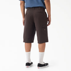 "Worn In Loose Work Shorts, 13"""