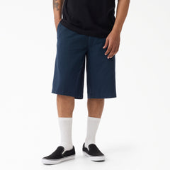 "Worn In Loose Work Shorts, 13"""