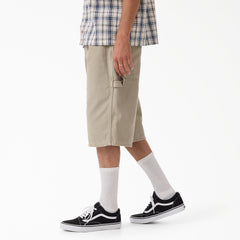 "Worn In Relaxed Carpenter Duck Shorts, 13"""