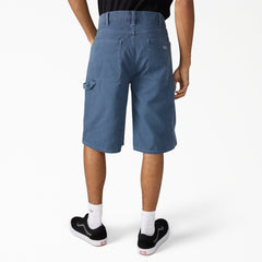 "Worn In Relaxed Carpenter Duck Shorts, 13"""