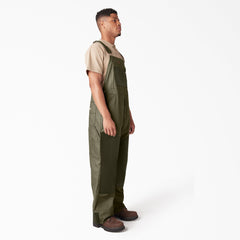 "Waxed Canvas Double Front Bib Overalls"