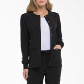 "Women's EDS Essentials Snap Front Scrub Jacket"