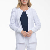 "Women's EDS Essentials Snap Front Scrub Jacket"