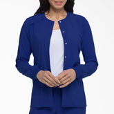 "Women's EDS Essentials Snap Front Scrub Jacket"