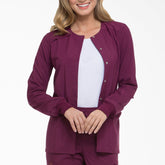 "Women's EDS Essentials Snap Front Scrub Jacket"