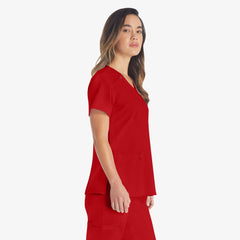 "Women's EDS Essentials V-Neck Scrub Top"