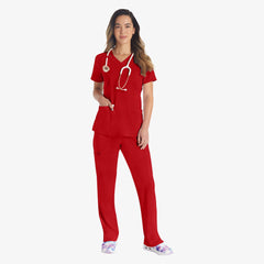 "Women's EDS Essentials V-Neck Scrub Top"