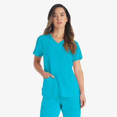 "Women's EDS Essentials V-Neck Scrub Top"